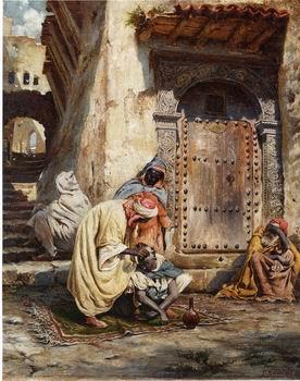 Arab or Arabic people and life. Orientalism oil paintings 444, unknow artist
